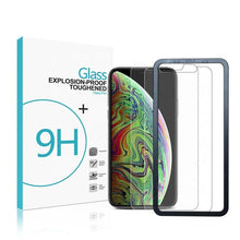Load image into Gallery viewer, Toughened Glass Screen Protector + Installation Frame For Apple iPhone (2 Pack)-CarbonThat-iPhone 11 Pro Max-CarbonThat