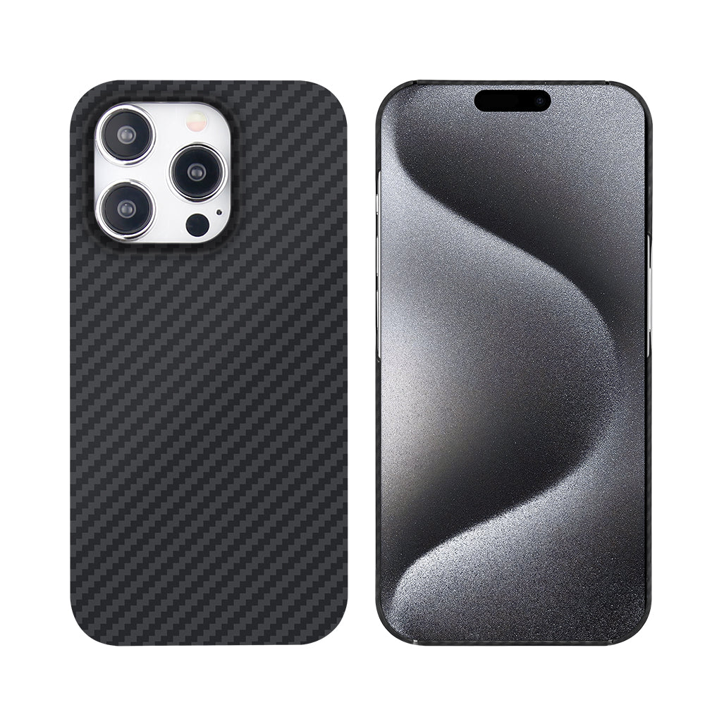 Carbon Fiber iPhone 15 Plus Case - Aramid