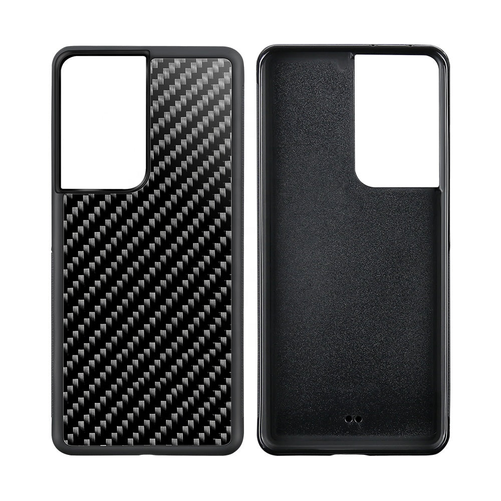 Phone Case Carbon Fibre S21 Ultra Case Flexi Slim Carbon Fibre